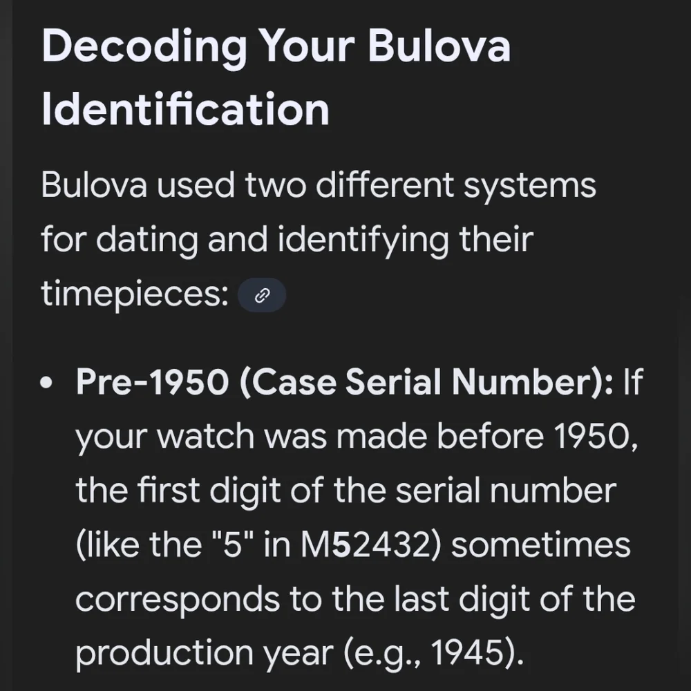 BULOVA VINTAGE NON-FUNCTIONING WOMENS WATCH -  SERIAL # M542432 - Picture 8 of 8